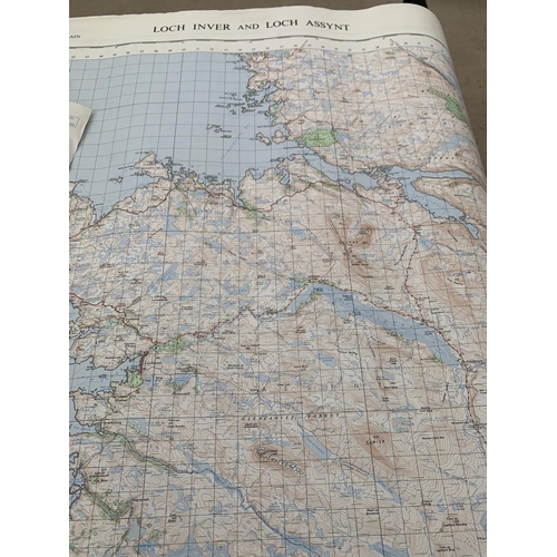 1295 - A VERY LARGE COLLECTION OF ORDNANCE SURVEY MAPS, AREAS TO INCLUDE: STONEHAVEN, PERTH, FIRTH OF CLYDE... 