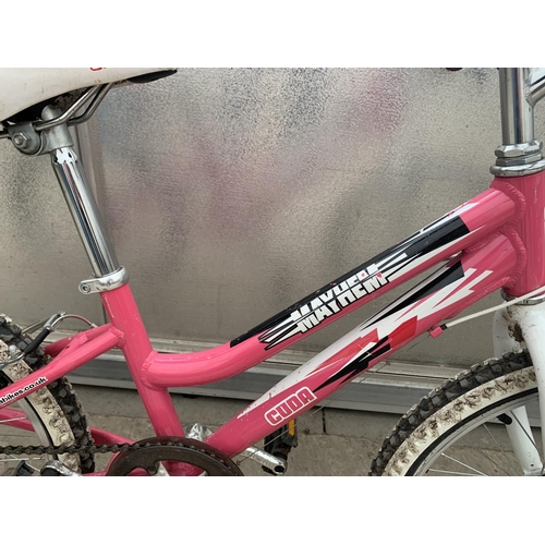 1311 - A PINK GIRLS MAYHEM CUBA MOUNTAIN BIKE WITH SHIMANO 6 GEAR SYSTEM