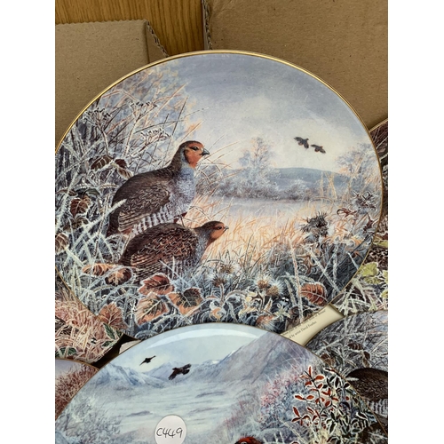 1326 - A LARGE COLLECTION OF WEDGEWOOD COLLECTIVE GAME BIRDS PLATES