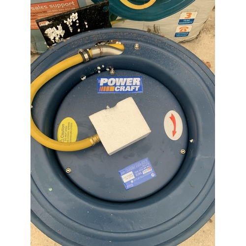 1370 - A POWERCRAFT 15 METER AIR HOSE REEL