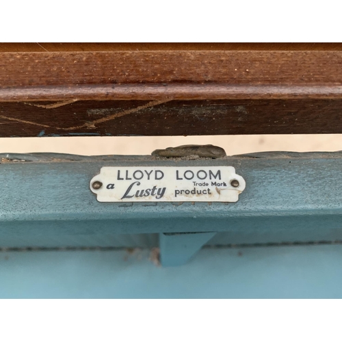 1397 - A LLOYD LOOM LUSTY BEDDING BOX AND A LLOYD LOOM LUSTY BEDROOM CHAIR