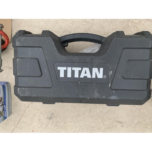 1419 - A TITAN ANGLE GRINDER, AS NEW