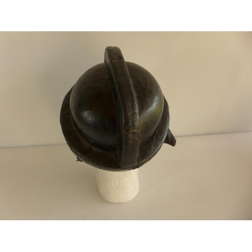 314 - A NAZI GERMANY NSKK LEATHER HELMET (PLEASE NOTE THAT A BADGE FOR THIS HELMET IS LOT 361)