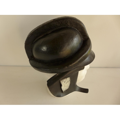 314 - A NAZI GERMANY NSKK LEATHER HELMET (PLEASE NOTE THAT A BADGE FOR THIS HELMET IS LOT 361)