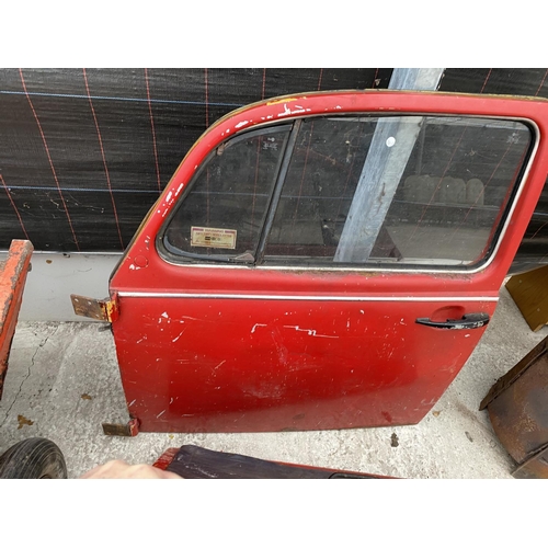 1524 - TWO VW BEETLE DOORS