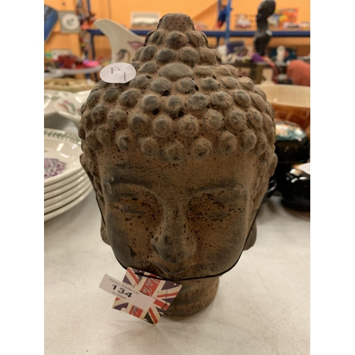 134 - A VINTAGE STYLE BUDDHA HEAD