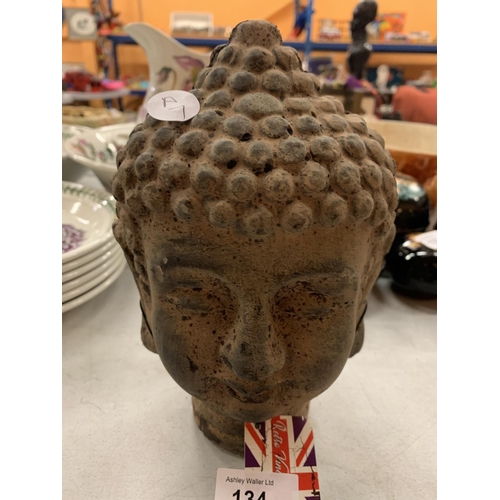 134 - A VINTAGE STYLE BUDDHA HEAD