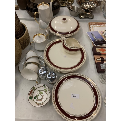 149 - A SELECTION OF CHINA TO INCLUDE ROYAL ALBERT, DUCAL ETC