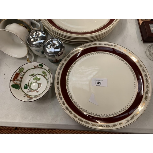 149 - A SELECTION OF CHINA TO INCLUDE ROYAL ALBERT, DUCAL ETC