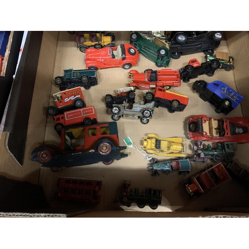 278 - AN ASSORTMENT OF DIECAST VINTAGE CARS AND VANS