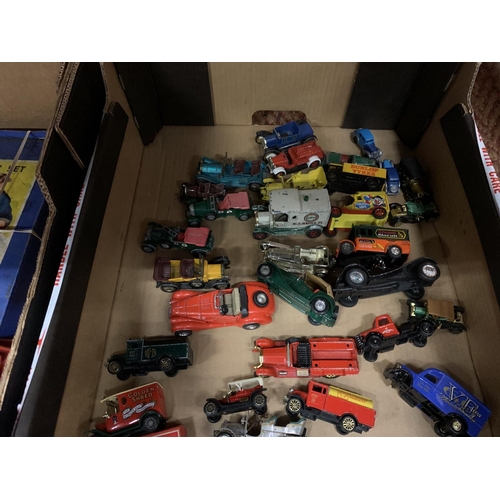 278 - AN ASSORTMENT OF DIECAST VINTAGE CARS AND VANS