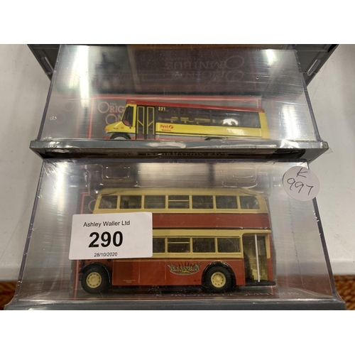 290 - FIVE BUSES AND COACHES BY THE OMNIBUS COMPANY