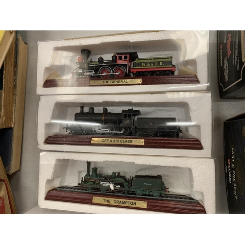 310 - SEVEN MODELS OF ENGINES TO INCLUDE THE CRAMPTON, MOUNTAIN CLASS AND THE PACIFIC