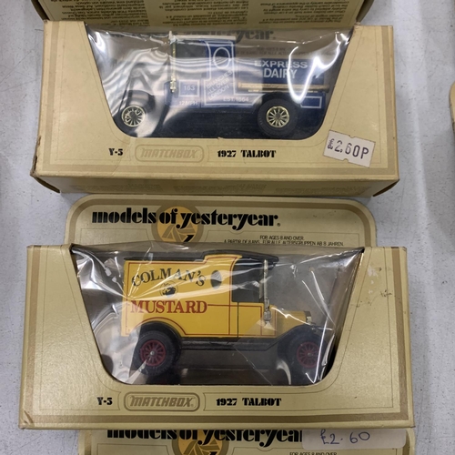 398 - SIX BOXED MODELS OF YESTERYEAR VANS