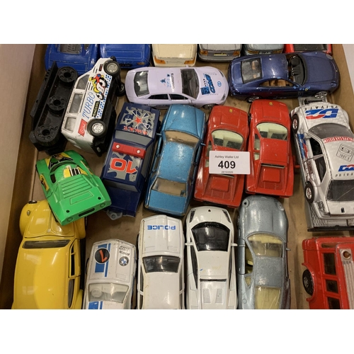 409 - A LARGE QUANTITY OF MODEL TOY CARS