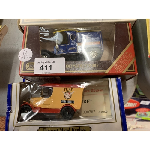 411 - A SELECTION OF BOXED CLASSIC MATCHBOX VEHICLES