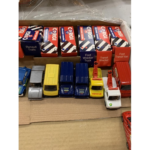 417a - TWENTY DIE CAST MODELS VANS IN NEW CONDITION WITH BOXES