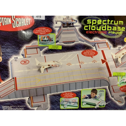 419 - A CAPTAIN SCARLET SPECTRUM CLOUDBASE ELECTRONIC PLAYSET