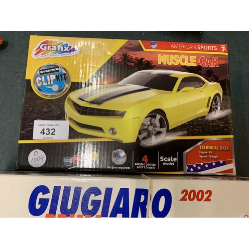 432 - TWO MODEL CAR KITS