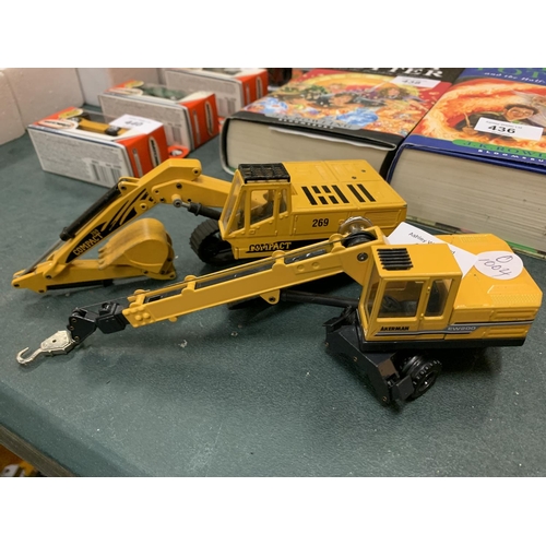 435 - A PAIR OF JOAL CONSTRUCTION VEHICLES TO INCLUDE A COMPACT DIGGER