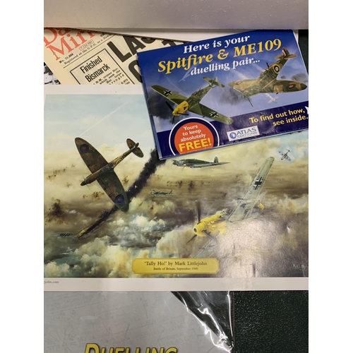 442 - A PAIR OF MILITARY PLANES TO INCLUDE A SUPERMARINE SPITFIRE