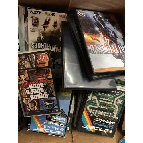 464 - A LARGE QUANTITY OF COMPUTER GAMES ETC