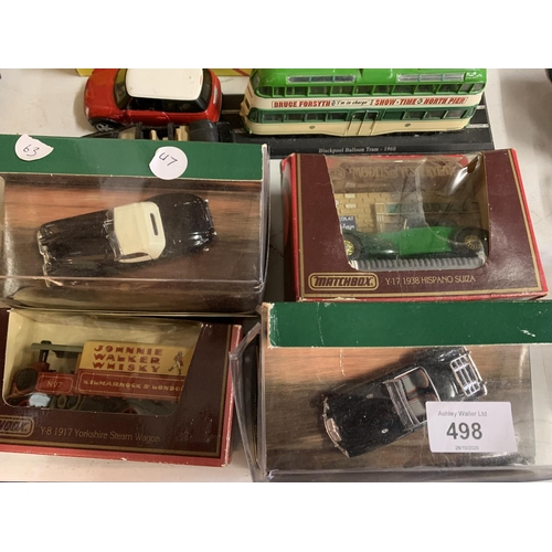 498 - AN ASSORTMENT OF BOXED CLASSIC VEHICLES