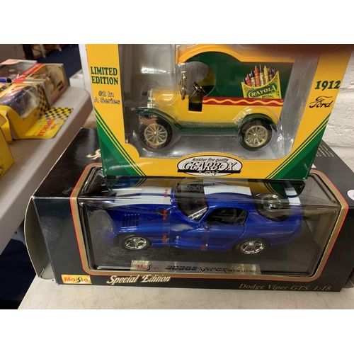 500A - A MODEL DODGE VIPER GTS AND S GOODYEAR LIMITED EDITION COIN BANK