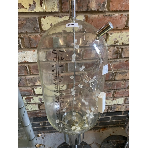 807A - A UNIQUE UPCYCLED LIGHT UTILISING AN AGRICULTURAL GLASS MILKING JAR