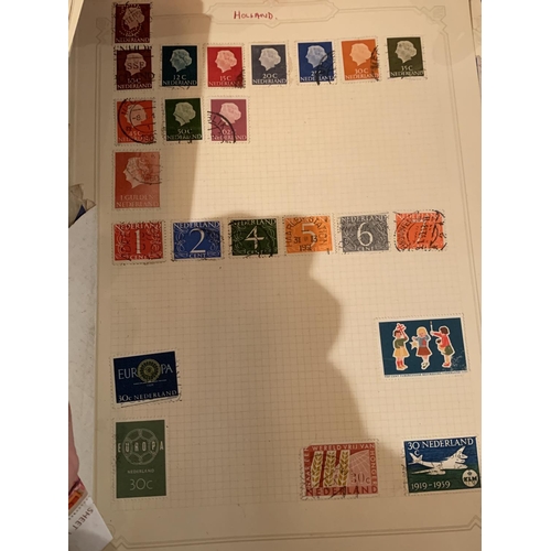 853 - A FOLDER OF STAMPS, SOME SHEETS UNUSED AND MINT