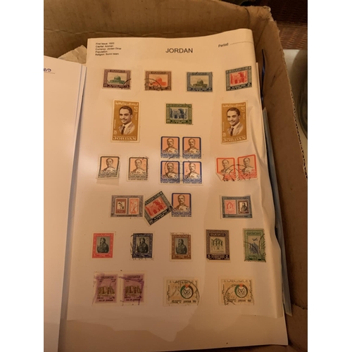 858 - TWO BOXES OF STAMPS AND FIRST DAY COVERS