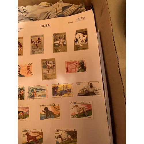 858 - TWO BOXES OF STAMPS AND FIRST DAY COVERS