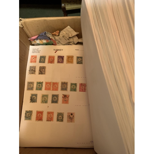 858 - TWO BOXES OF STAMPS AND FIRST DAY COVERS