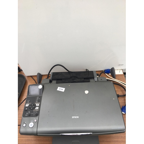 1714 - AN EPSON PRINTER AND A DIMPLEX HEATER BOTH BELIEVED IN WORKING ORDER BUT NO WARRANTY