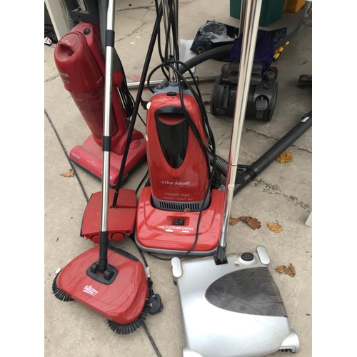 1735 - AN ASSORTMENT OF HOOVERS TO INCLUDE AN EFBE SCHOTT BELIEVD IN WORKING ORDER BUT NO WARRANTY