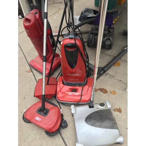 1735 - AN ASSORTMENT OF HOOVERS TO INCLUDE AN EFBE SCHOTT BELIEVD IN WORKING ORDER BUT NO WARRANTY