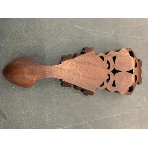 108 - A WOODEN WELSH LOVE SPOON