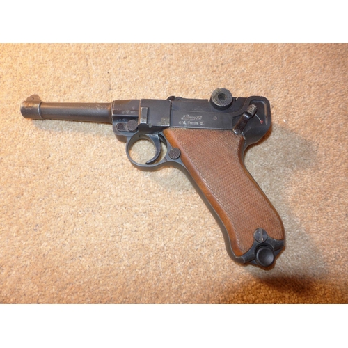 324 - A BLANK FIRING 8MM COPY LUGER 08, 10.5CM BARREL