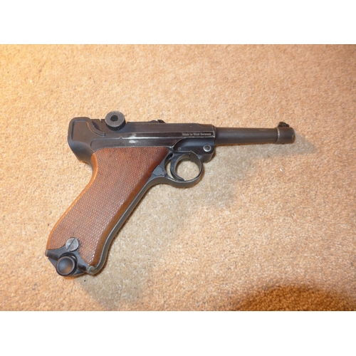 324 - A BLANK FIRING 8MM COPY LUGER 08, 10.5CM BARREL