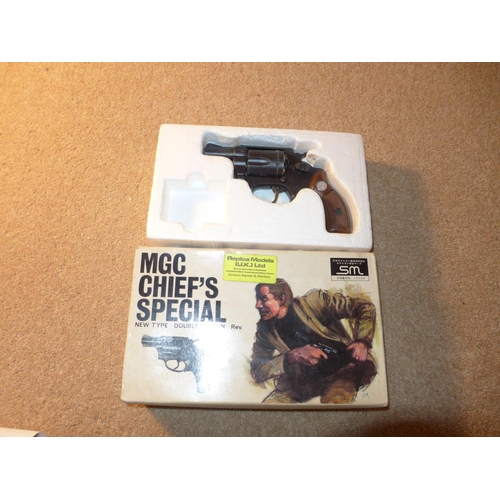 325 - A BOXED MGC CHIEF'S REPLICA REVOLVER