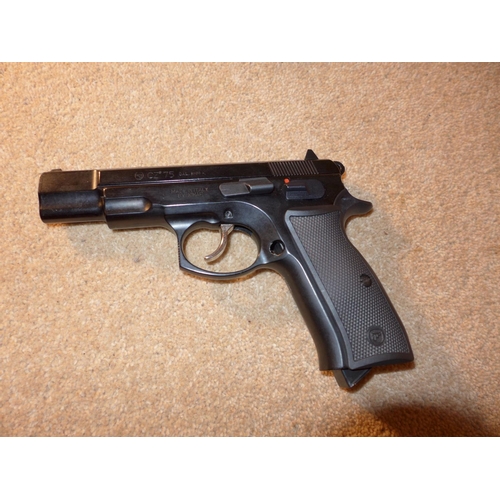 331 - A BOXED BLANK FIRING CZ 75 8MM PISTOL, WITH INSTRUCTIONS A/F