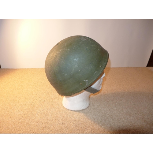 338 - A BRITISH ARMY TANK CREW HELMET AND LINER