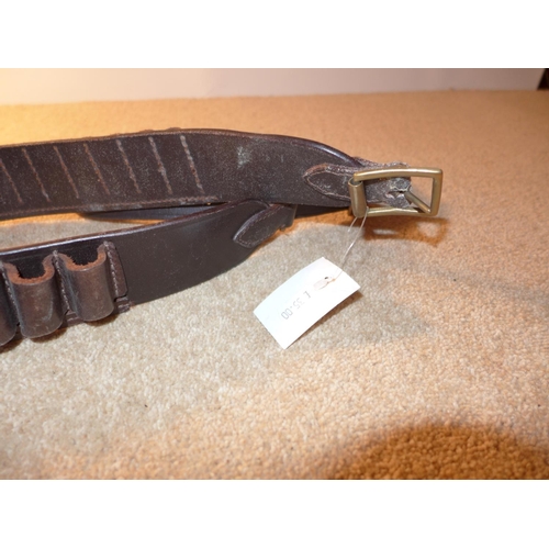 351 - A LEATHER CARTRIDGE BELT