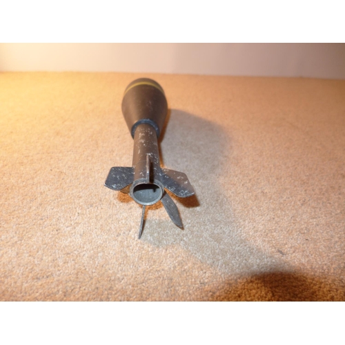 358 - A DEACTIVATED ENERGA ANTI TANK RIFLE GRENADE, LENGTH 35CM