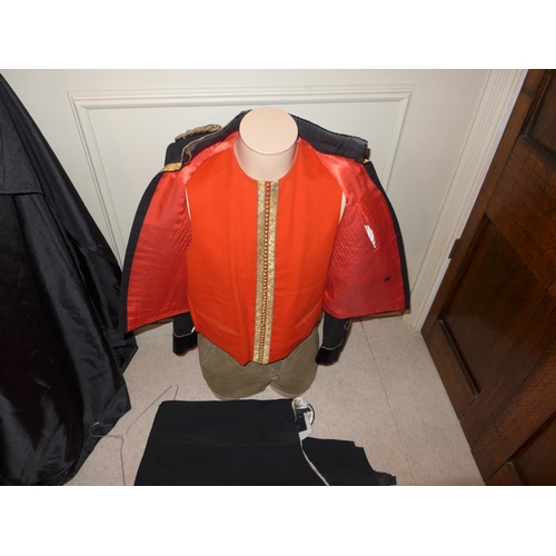 405 - A ROYAL TANK REGIMENT MAJORS MESS DRESS JACKET, VEST AND TROUSERS PRICE NEW £1885