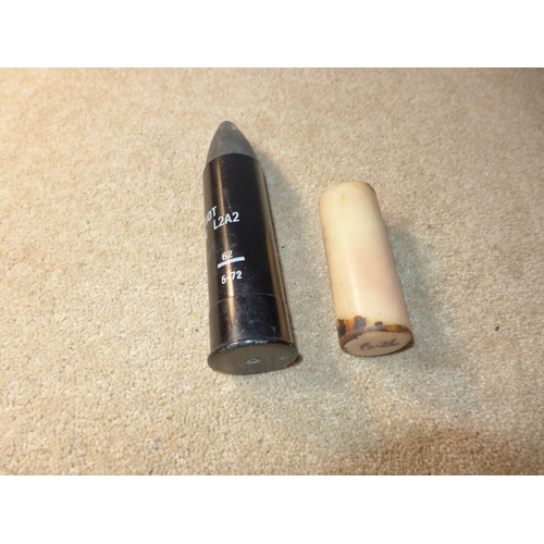 423 - AN SPRA RUBBER BULLET FOR RIOT CONTROL, LENGTH 17.5CM AND A B26 STICK (2)