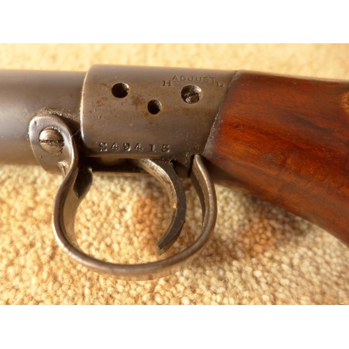 436 - A GOOD CONDITION PRE-WAR B.S.A. .22 CALIBRE AIR RIFLE, SERIAL NUMBER S49413, 49CM BARREL