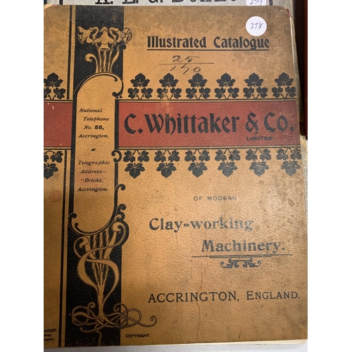 801 - THE 1903 POTTERY GAZETTE. THE 1907 POTTERY GAZETTE, C WHITTAKER AND CO. CLAY WORKING MACHINERY (1900... 