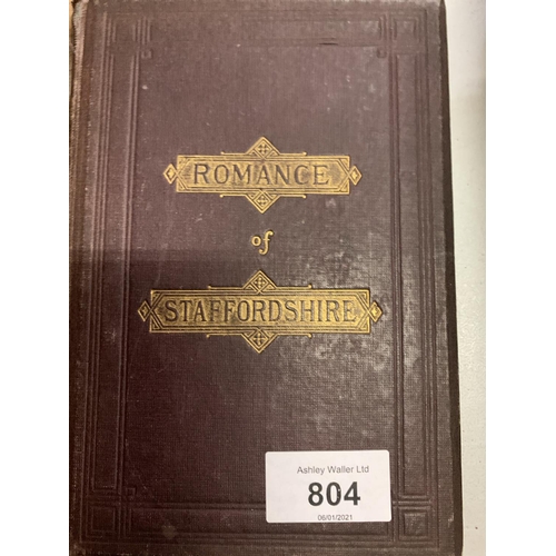 804 - A 1902 HARD BACK COPY OF ' A HISTORY OF THE NORTH STAFFORDSHIRE HOUNDS AND COUNTRY 1825 - 1902' BY C... 