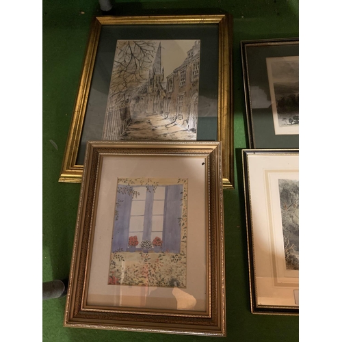 871 - AN ASSORTMENT OF FRAMED PRINTS